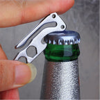 Llave de bolsillo multifuncional para exteriores con llavero