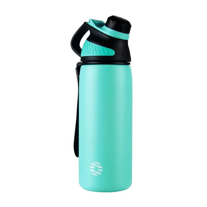 Botella de agua isotérmica de 1000 ml, termo de acero inoxidable con tapa magnética, ideal para viajes de verano de 2026