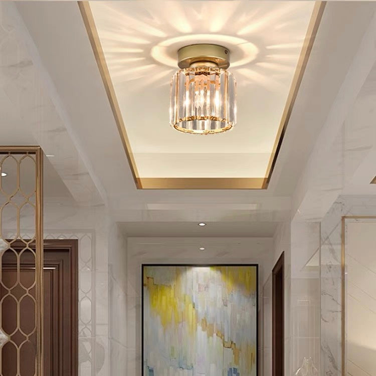 Lámpara de techo Kristal Zwart Zilver Goud E27 Opbouw Modern Hal Woonkamer