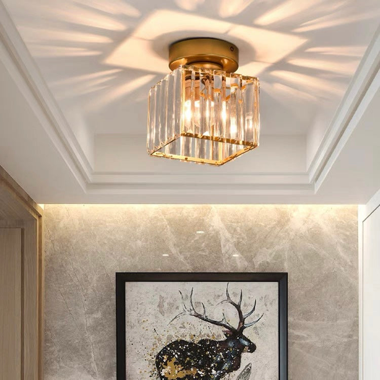 Lámpara de techo Kristal Zwart Zilver Goud E27 Opbouw Modern Hal Woonkamer