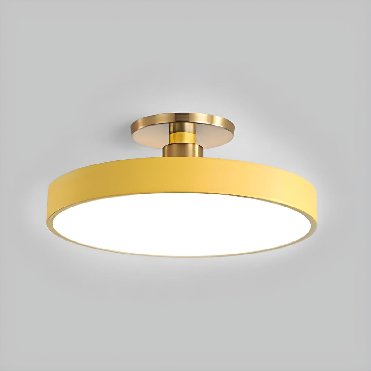 Lámpara de techo LED redonda moderna empotrable de 1 luz