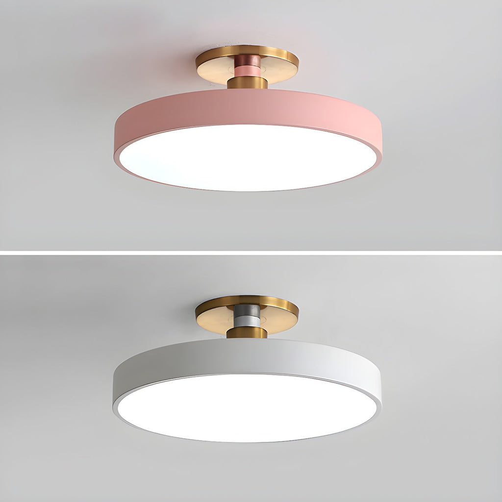 Lámpara de techo LED redonda moderna empotrable de 1 luz