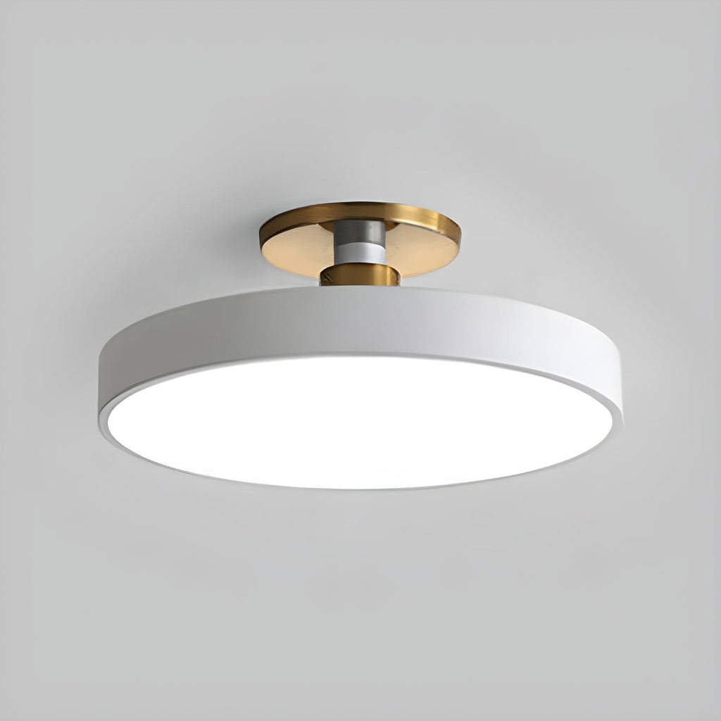 Lámpara de techo LED redonda moderna empotrable de 1 luz
