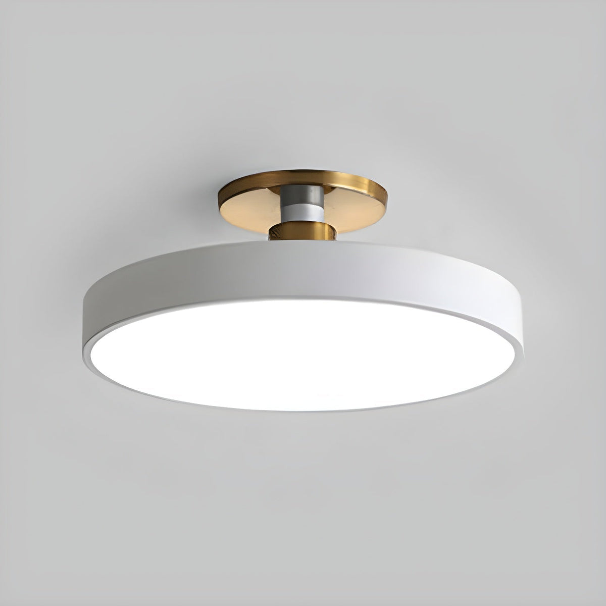 Lámpara de techo LED redonda moderna empotrable de 1 luz