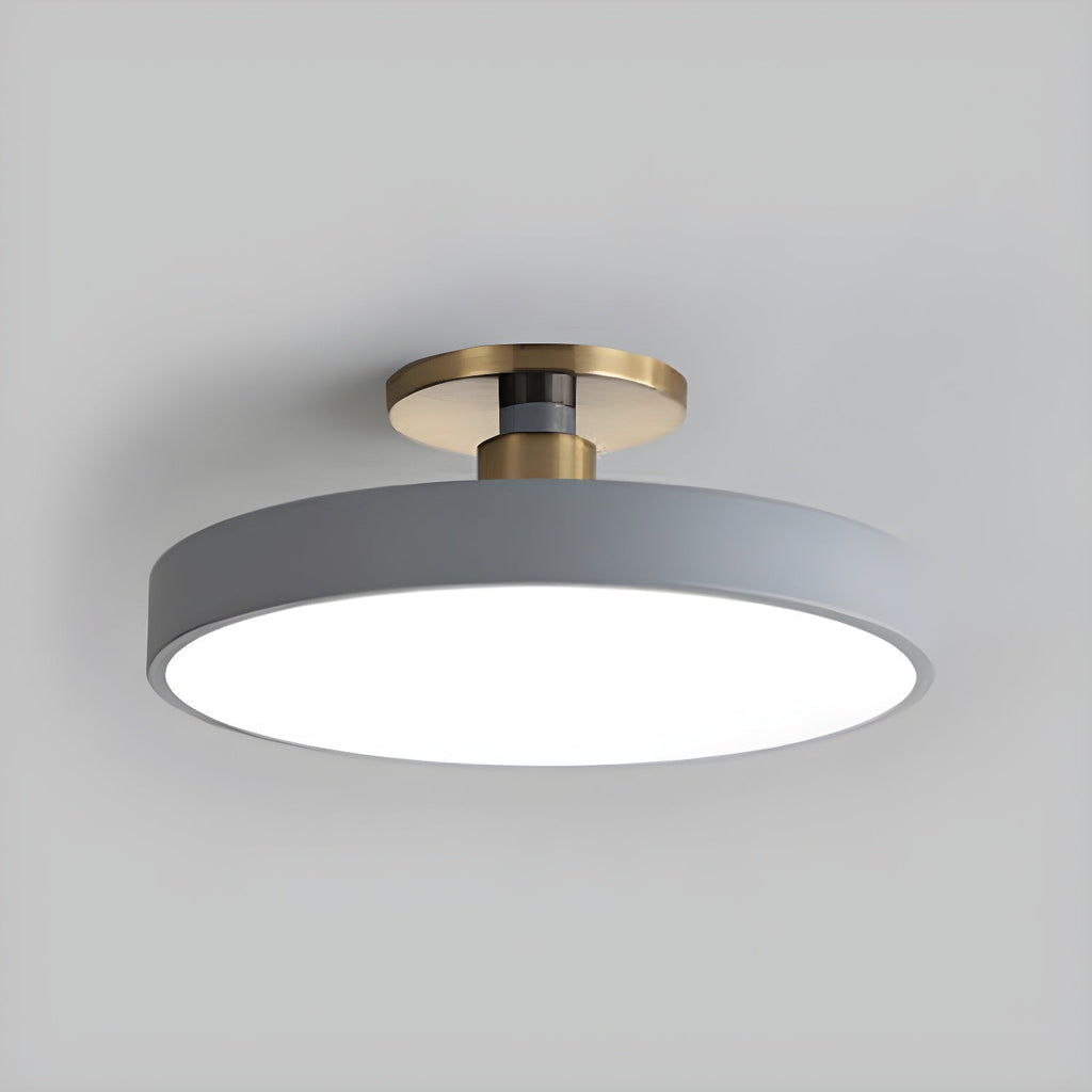 Lámpara de techo LED redonda moderna empotrable de 1 luz
