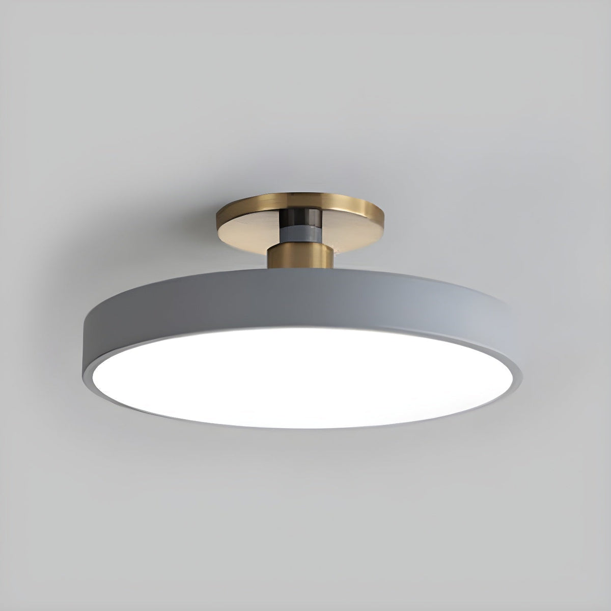 Lámpara de techo LED redonda moderna empotrable de 1 luz