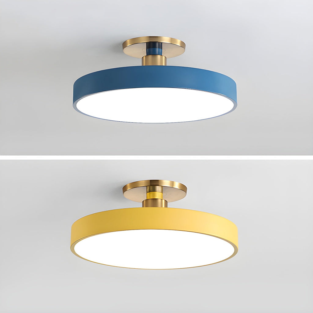 Lámpara de techo LED redonda moderna empotrable de 1 luz