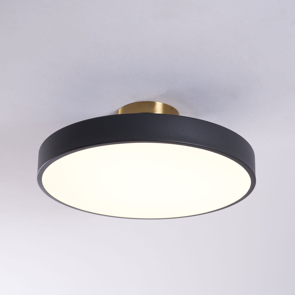 Lámpara de techo LED redonda moderna empotrable de 1 luz