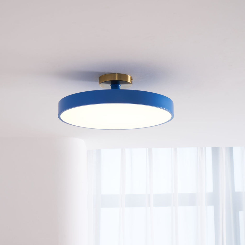 Lámpara de techo LED redonda moderna empotrable de 1 luz