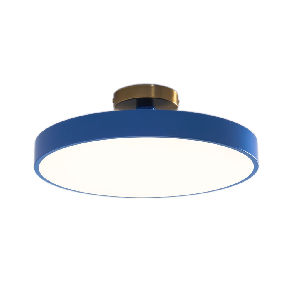 Lámpara de techo LED redonda moderna empotrable de 1 luz