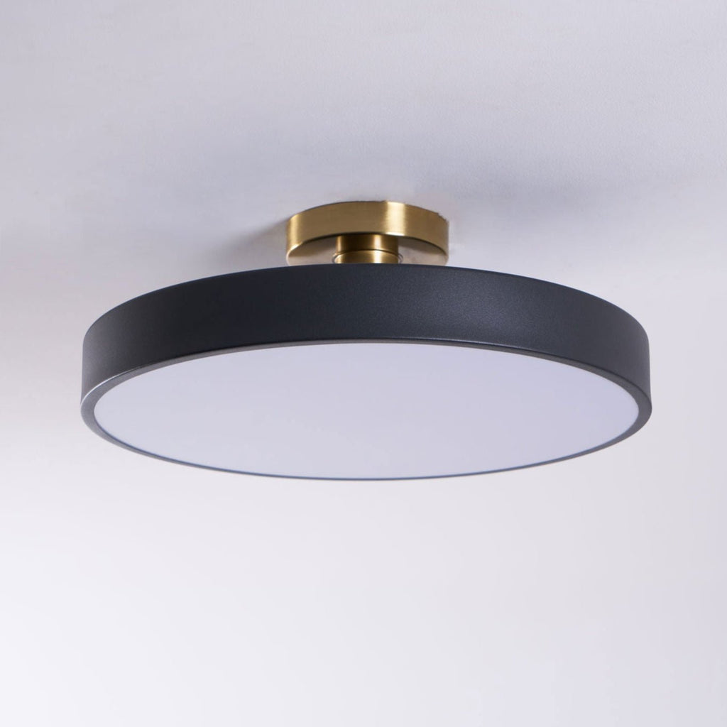 Lámpara de techo LED redonda moderna empotrable de 1 luz