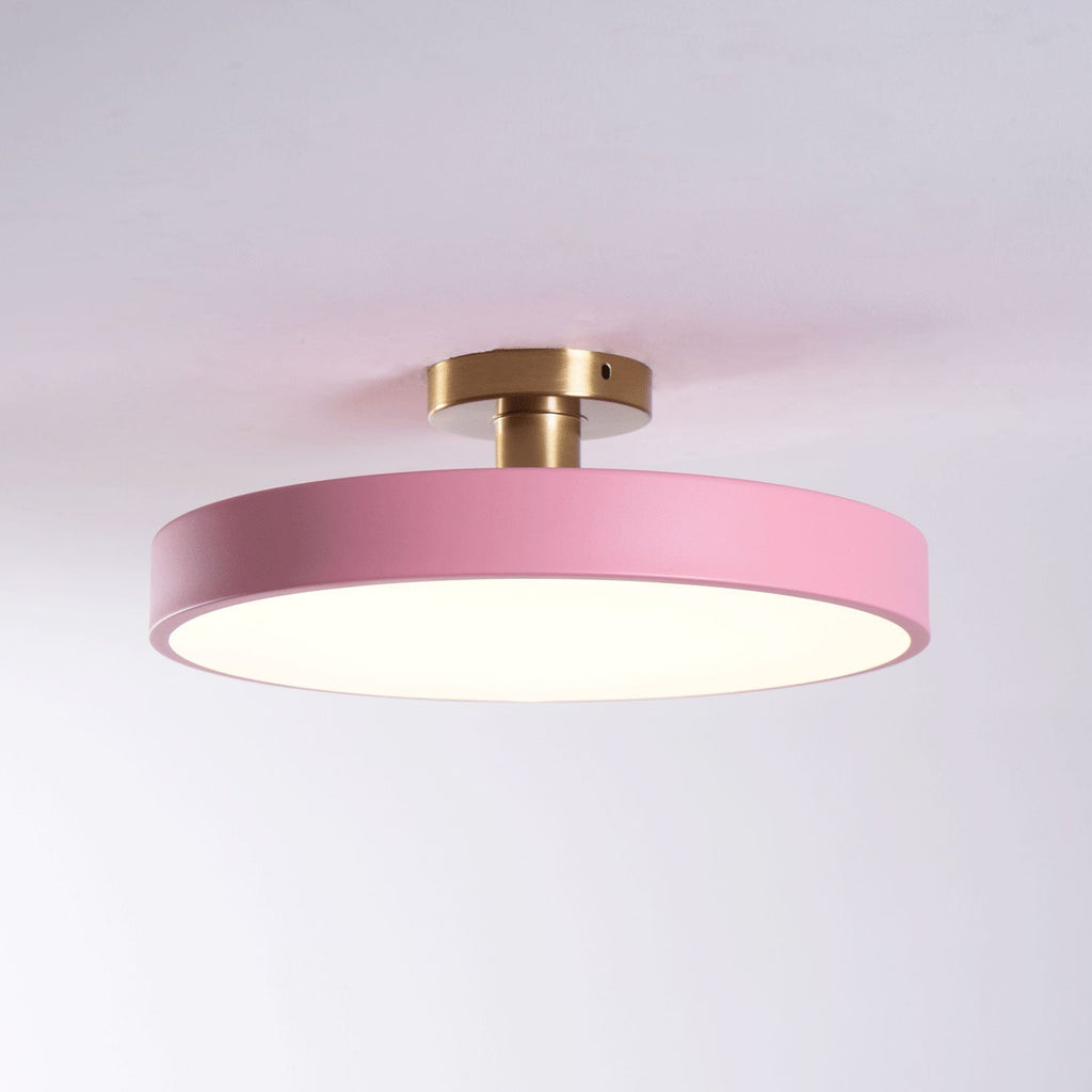 Lámpara de techo LED redonda moderna empotrable de 1 luz