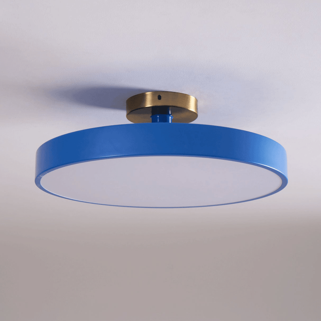 Lámpara de techo LED redonda moderna empotrable de 1 luz