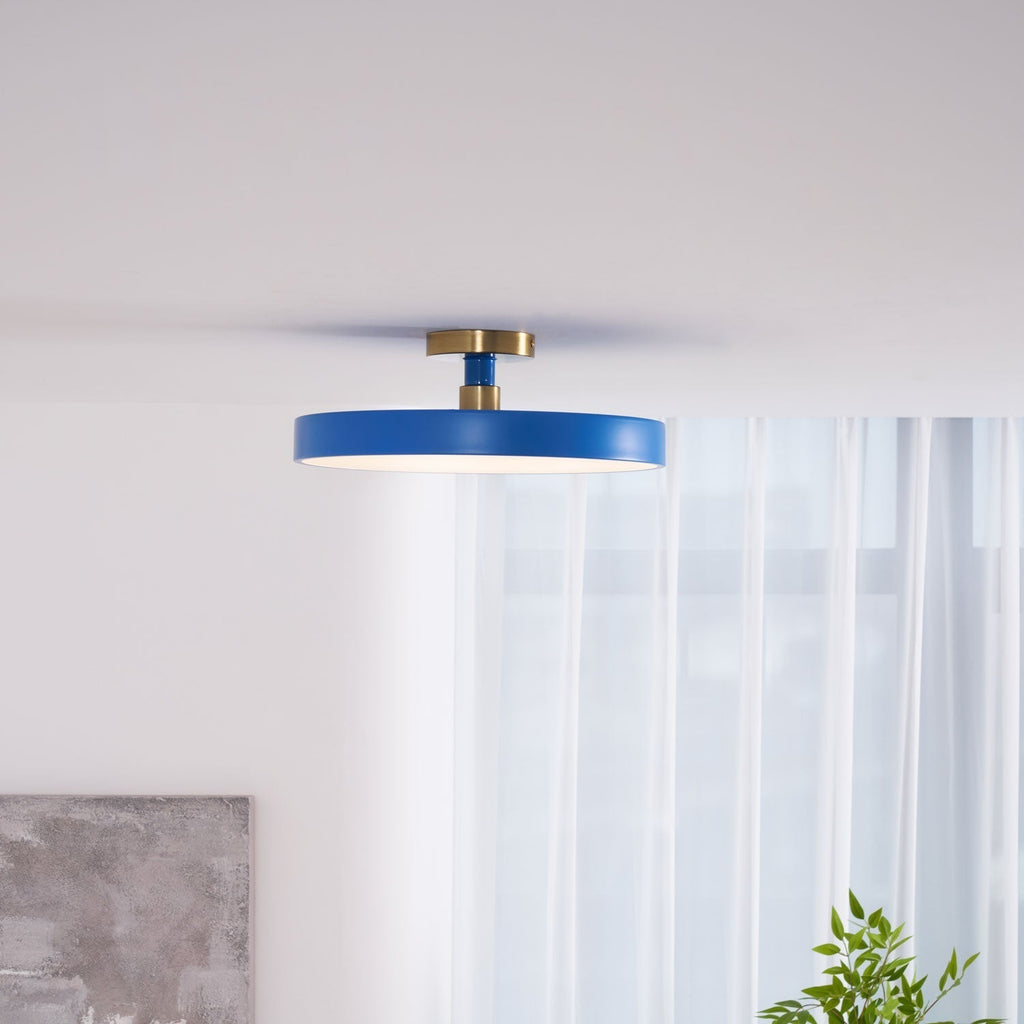 Lámpara de techo LED redonda moderna empotrable de 1 luz
