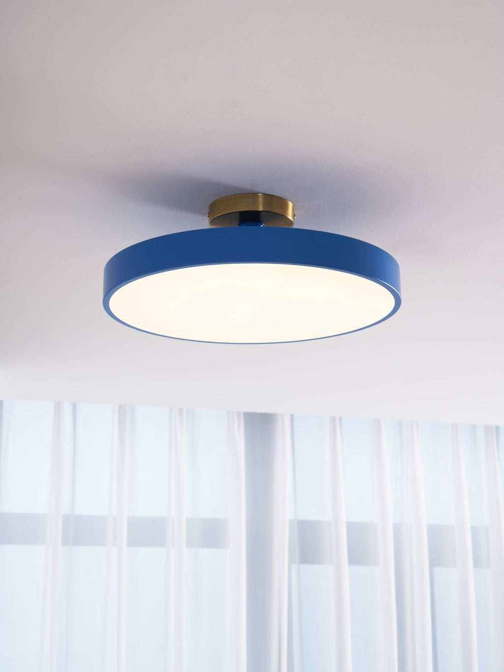 Lámpara de techo LED redonda moderna empotrable de 1 luz