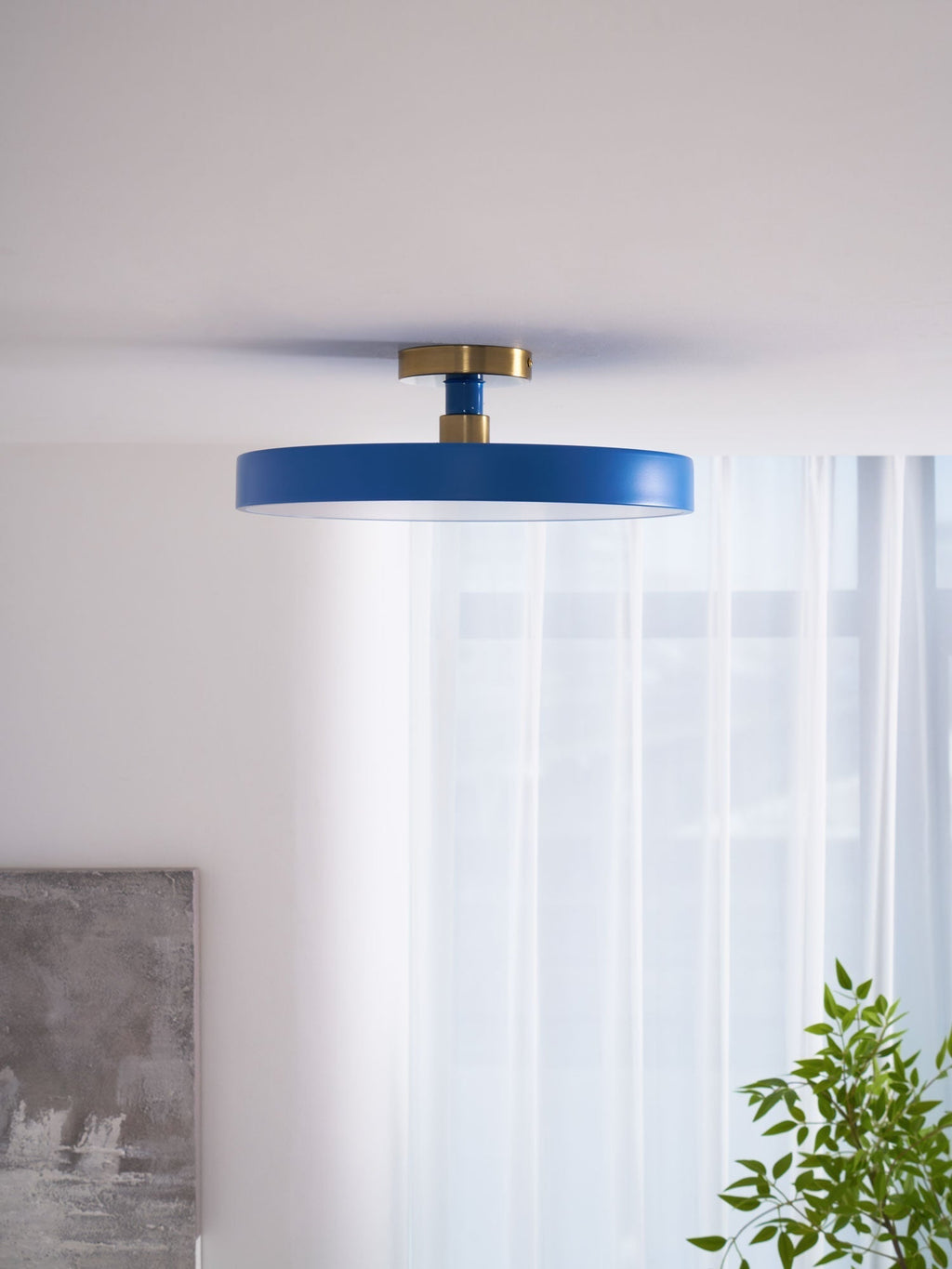 Lámpara de techo LED redonda moderna empotrable de 1 luz