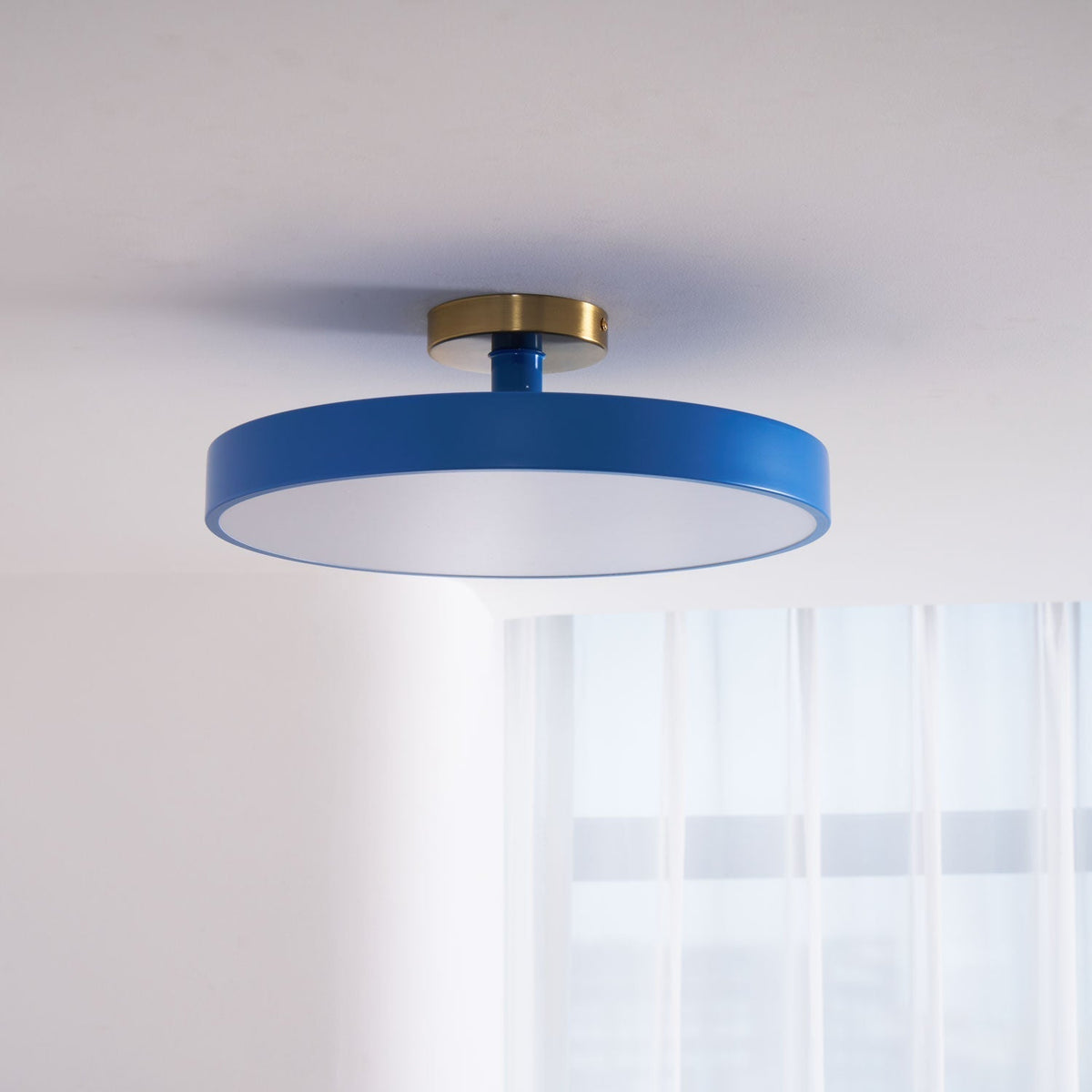 Lámpara de techo LED redonda moderna empotrable de 1 luz