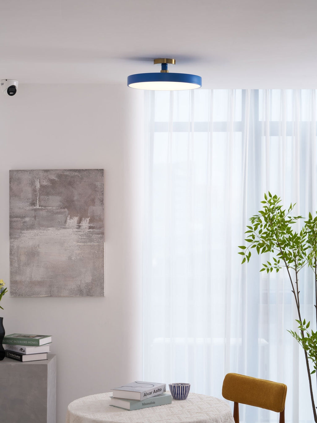 Lámpara de techo LED redonda moderna empotrable de 1 luz