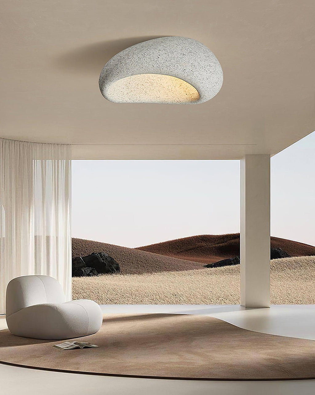 Lámpara de techo colgante con forma de nube escultural Celestia