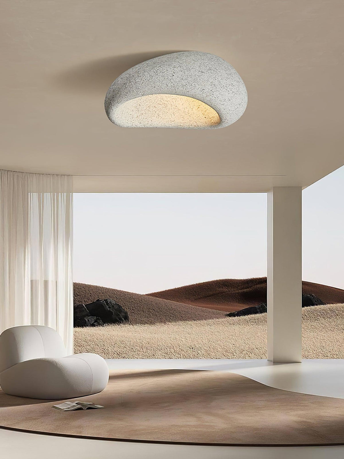 Lámpara de techo colgante con forma de nube escultural Celestia
