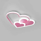 Lámpara de techo con forma de corazón | Diseño de corazones LED rosas