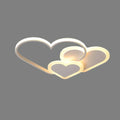 Lámpara de techo con forma de corazón | Diseño de corazones LED rosas
