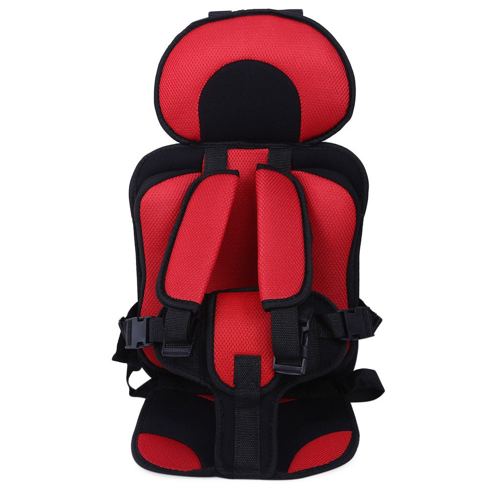 Silla de coche portátil con arnés de cinco puntos, transpirable y regulable
