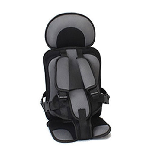 Silla de coche portátil con arnés de cinco puntos, transpirable y regulable
