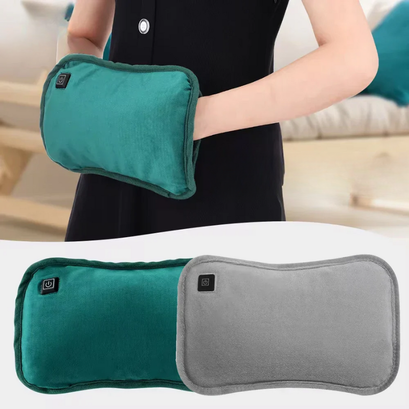Verwarmbaar USB Kussen 30x20cm Lichtgrijs Groen Calentador de manos Buikkussen Reiskussen