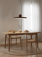 Lámpara de techo colgante redonda con diseño de disco radiante, regulable, 3 colores, cable de 450 cm, estilo escandinavo para interiores, rojo,