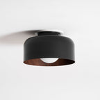 Lámpara de techo redonda con interior Houtnerf Glazen Bol ∅22 cm para Hal Keuken Slaapkamer Wandmontage G9 Accesorio