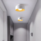 Lámpara de techo redonda con interior Houtnerf Glazen Bol ∅22 cm para Hal Keuken Slaapkamer Wandmontage G9 Accesorio