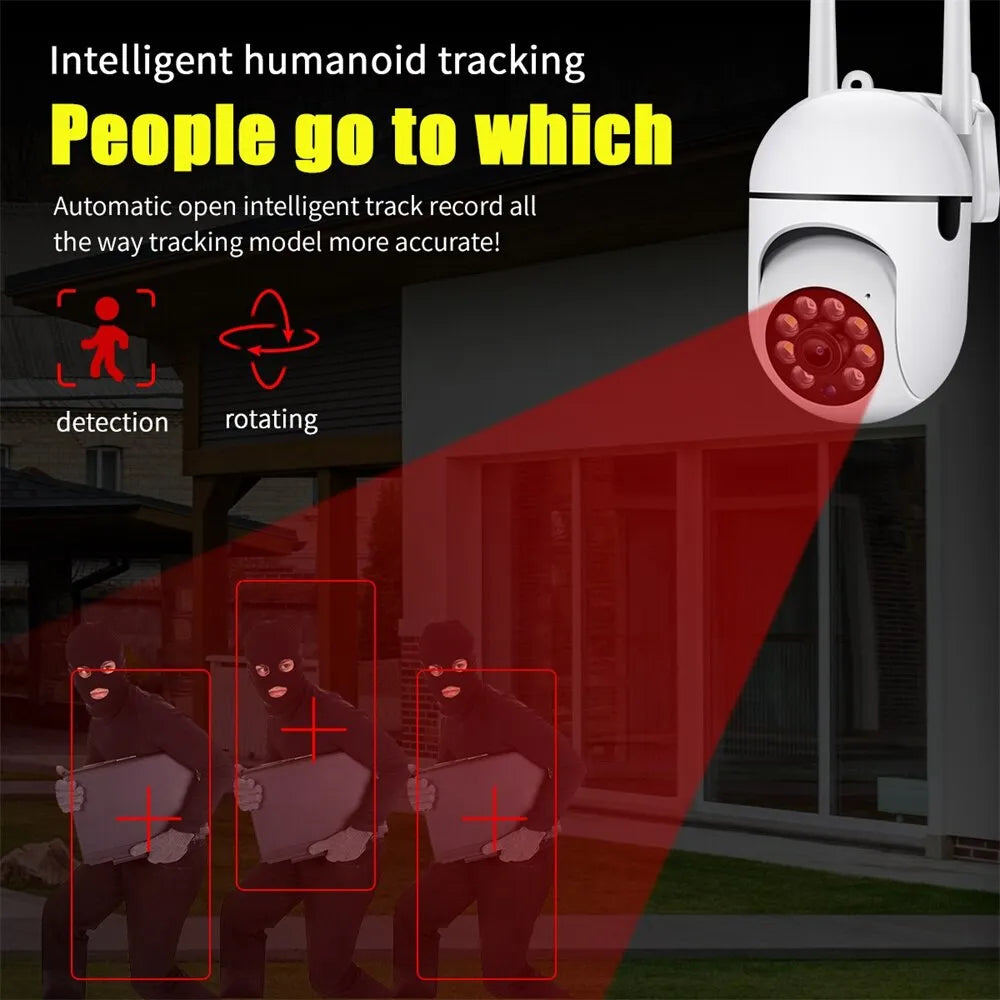 Cámara de seguridad WiFi con monitoreo desde smartphone: vigilancia inalámbrica para interiores y visualización en tiempo real.