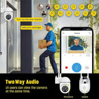 Cámara de seguridad WiFi con monitoreo desde smartphone: vigilancia inalámbrica para interiores y visualización en tiempo real.