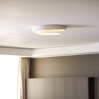 Lámpara de techo cilíndrica de hierro y acrílico, blanca, gris y negra, para sala de estar o dormitorio, LED, 3000K, 4000K, 6000K, Ø40, Ø50, Ø60 cm,