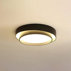 Lámpara de techo cilíndrica de hierro y acrílico, blanca, gris y negra, para sala de estar o dormitorio, LED, 3000K, 4000K, 6000K, Ø40, Ø50, Ø60 cm,