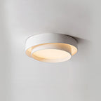 Lámpara de techo cilíndrica de hierro y acrílico, blanca, gris y negra, para sala de estar o dormitorio, LED, 3000K, 4000K, 6000K, Ø40, Ø50, Ø60 cm,