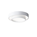 Lámpara de techo cilíndrica de hierro y acrílico, blanca, gris y negra, para sala de estar o dormitorio, LED, 3000K, 4000K, 6000K, Ø40, Ø50, Ø60 cm,