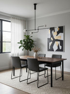 Lámpara de techo móvil con globos de cristal – Diseño moderno en latón o negro – 9 configuraciones – Casquillo G9 y G4