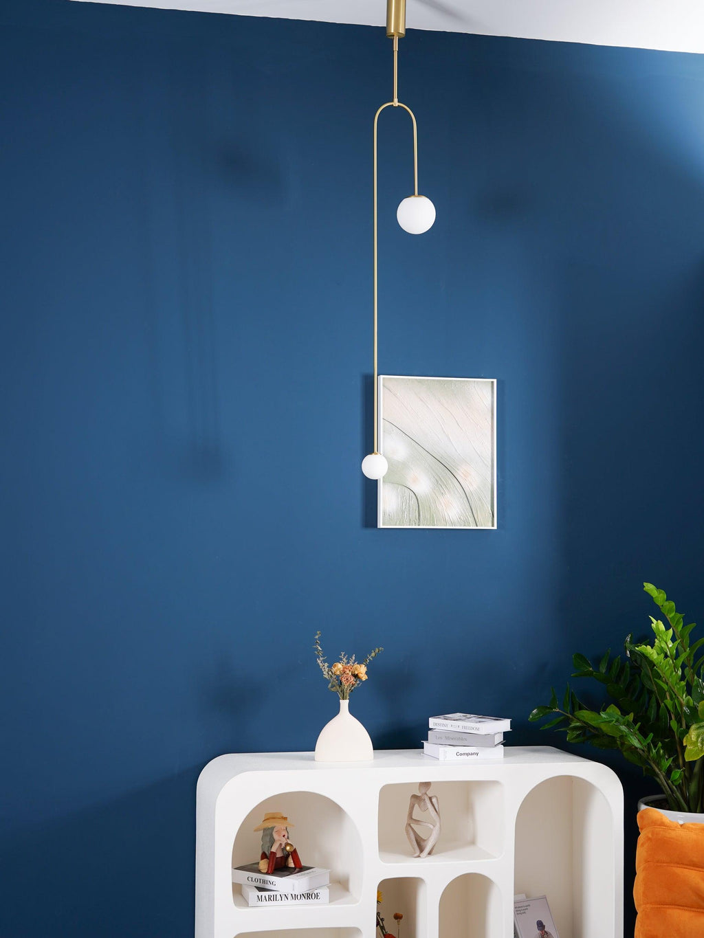 Lámpara de techo móvil con globos de cristal – Diseño moderno en latón o negro – 9 configuraciones – Casquillo G9 y G4
