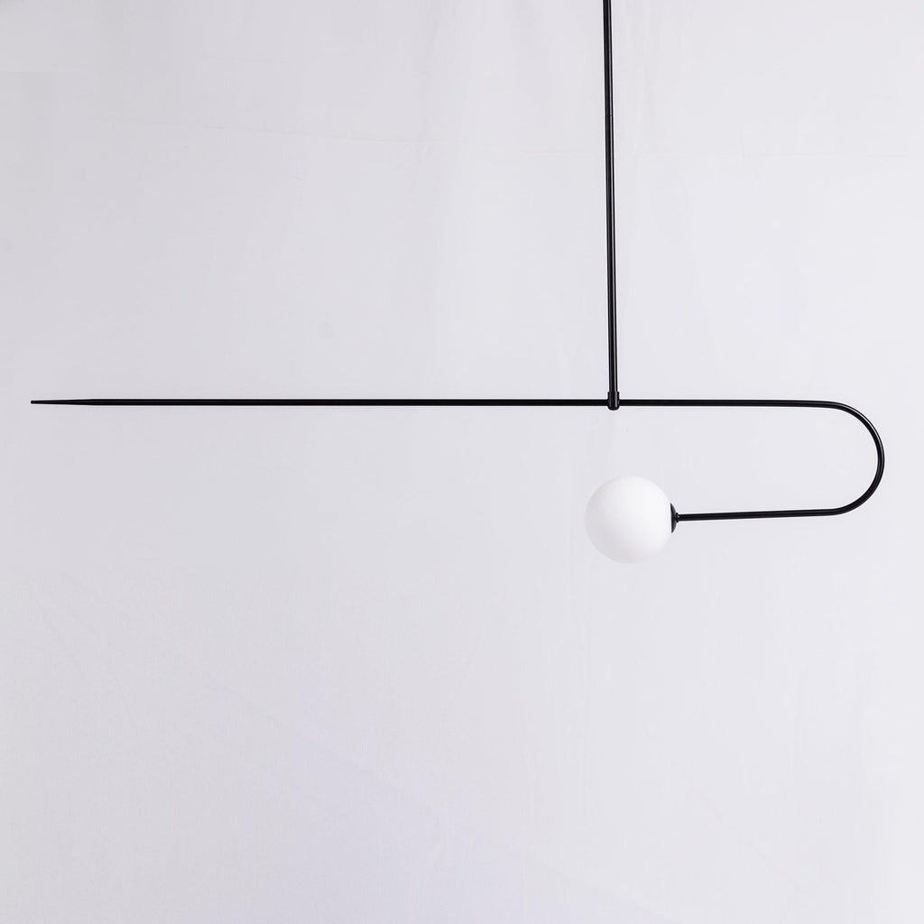 Lámpara de techo móvil con globos de cristal – Diseño moderno en latón o negro – 9 configuraciones – Casquillo G9 y G4
