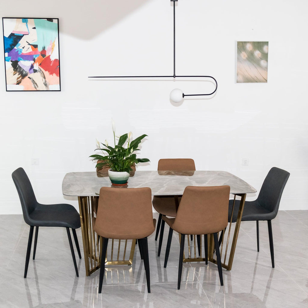 Lámpara de techo móvil con globos de cristal – Diseño moderno en latón o negro – 9 configuraciones – Casquillo G9 y G4
