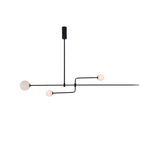 Lámpara de techo móvil con globos de cristal – Diseño moderno en latón o negro – 9 configuraciones – Casquillo G9 y G4