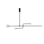 Lámpara de techo móvil con globos de cristal – Diseño moderno en latón o negro – 9 configuraciones – Casquillo G9 y G4