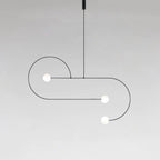 Lámpara de techo móvil con globos de cristal – Diseño moderno en latón o negro – 9 configuraciones – Casquillo G9 y G4