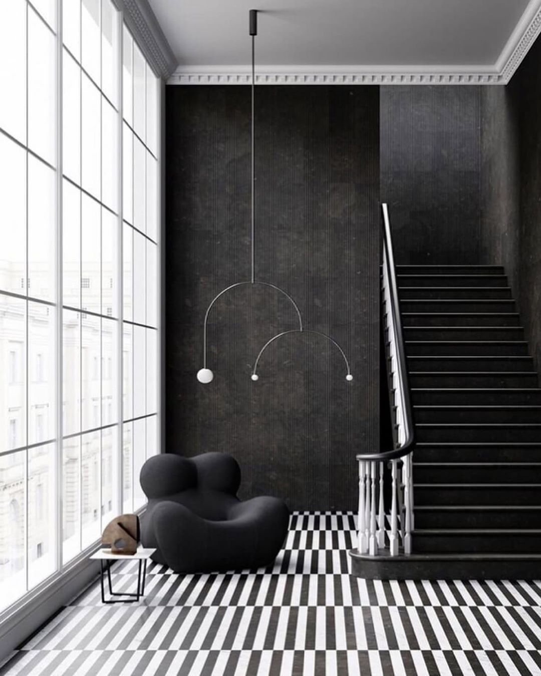 Lámpara de techo móvil con globos de cristal – Diseño moderno en latón o negro – 9 configuraciones – Casquillo G9 y G4