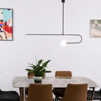 Lámpara de techo móvil con globos de cristal – Diseño moderno en latón o negro – 9 configuraciones – Casquillo G9 y G4