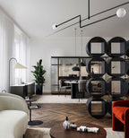 Lámpara de techo móvil con globos de cristal – Diseño moderno en latón o negro – 9 configuraciones – Casquillo G9 y G4