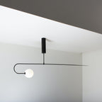 Lámpara de techo móvil con globos de cristal – Diseño moderno en latón o negro – 9 configuraciones – Casquillo G9 y G4