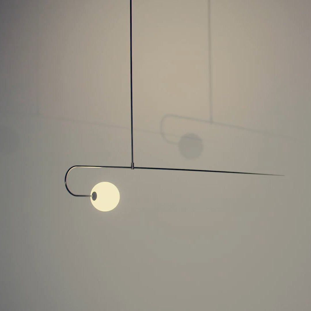 Lámpara de techo móvil con globos de cristal – Diseño moderno en latón o negro – 9 configuraciones – Casquillo G9 y G4